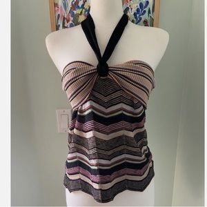 MISSONI chevron knit haltertop